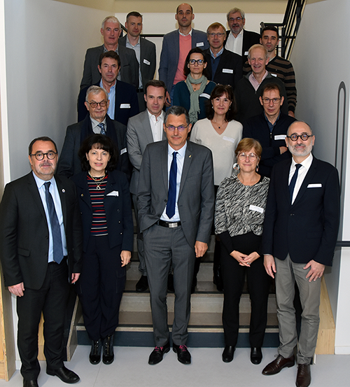 Équipes dirigeantes des écoles d'ingénieurs du territoire Lyon Saint-Étienne à l'occasion du "Séminaire stratégique du collège d'Ingénierie".