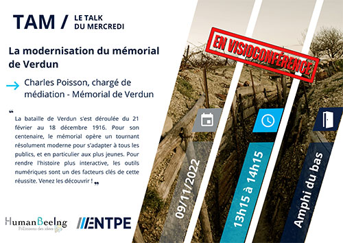 Affiche TAM "la modernisation du mémorial de Verdun"
