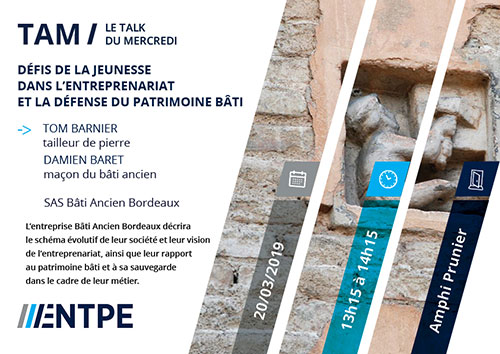 Défis de la jeunesse dans l’entreprenariat et la défense du patrimoine bâti