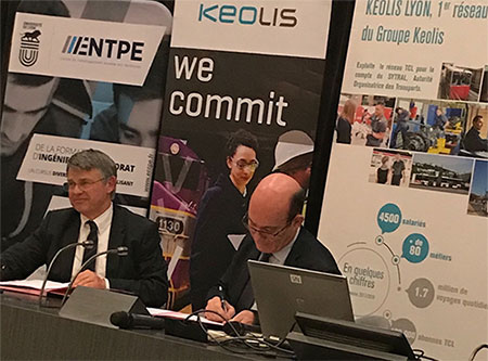 L’ENTPE et Keolis renouvellent leur collaboration par la signature d’un partenariat