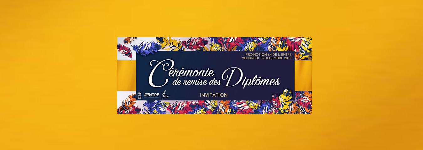 Cérémonie de remise des diplômes promo 64
