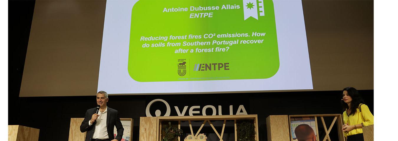 Antoine DUBUSSE ALLAIS, étudiant de 3e année à l'ENTPE, lauréat des Trophées Véolia de la transformation écologique 2021