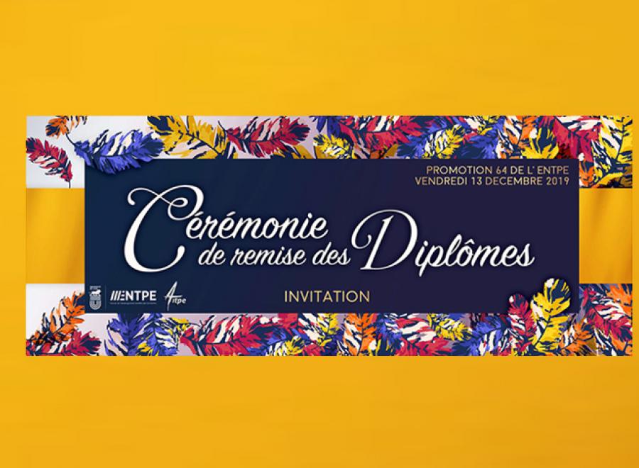 Cérémonie de remise des diplômes promo 64