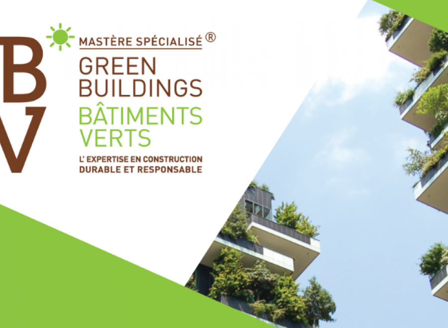 Les candidatures au Mastère spécialisé® Green buildings-Bâtiments Verts (GBBV) sont ouvertes !
