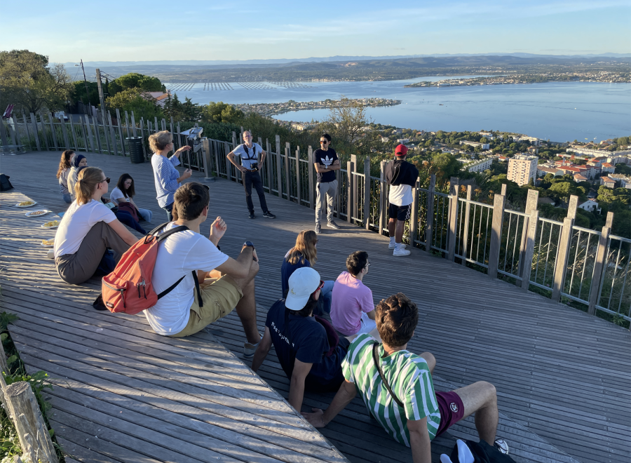Mont Saint Clair élèves en observation