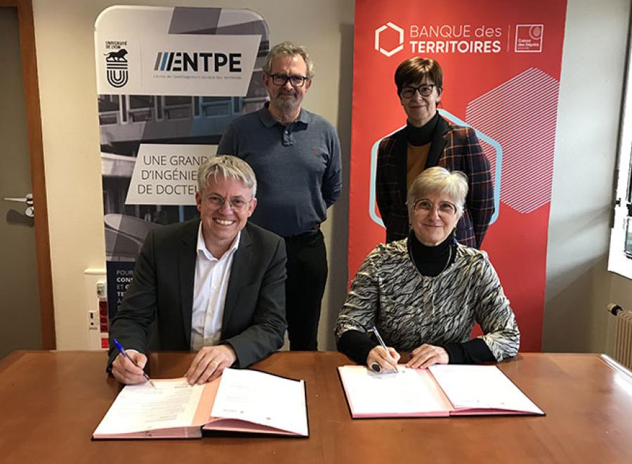 L’ENTPE signe une convention d’Intracting avec la Banque des Territoires pour améliorer la performance énergétique de ses bâtiments