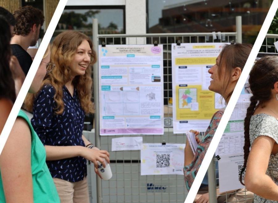 le forum modelisation, pitch des élèves de 1re année du cursus ingénieur